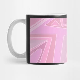 Pale pink irregular shapes. Mug